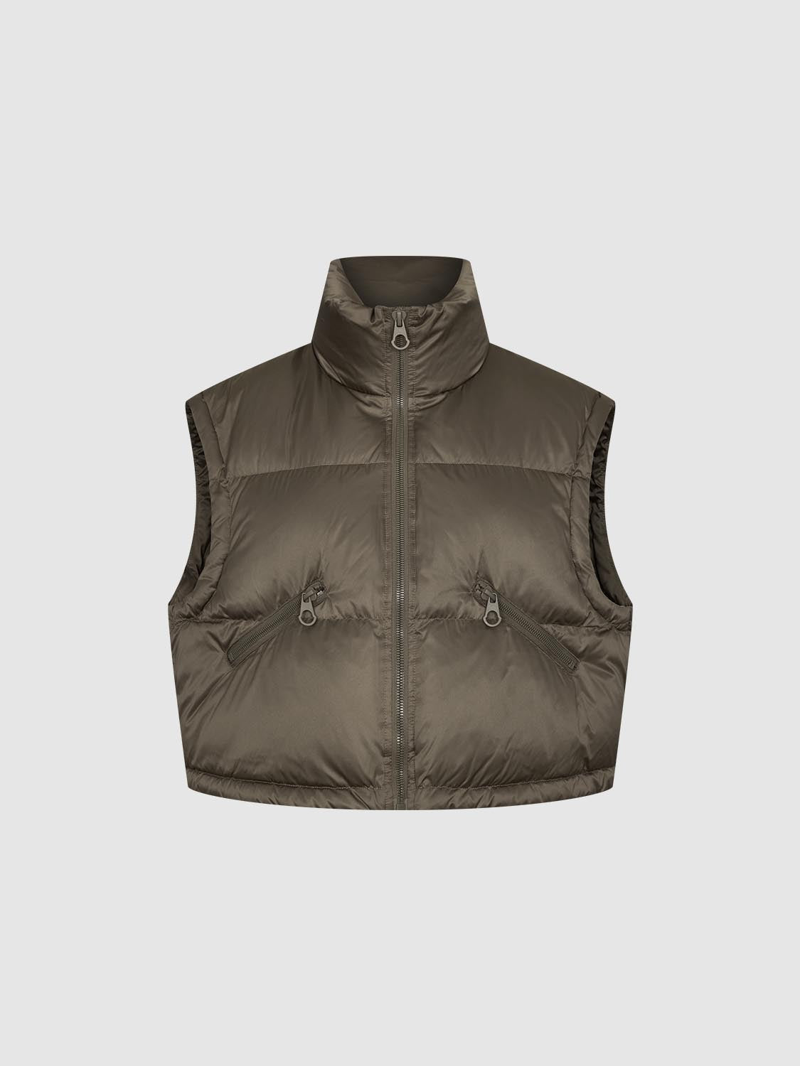 High Neck Puffer Vest