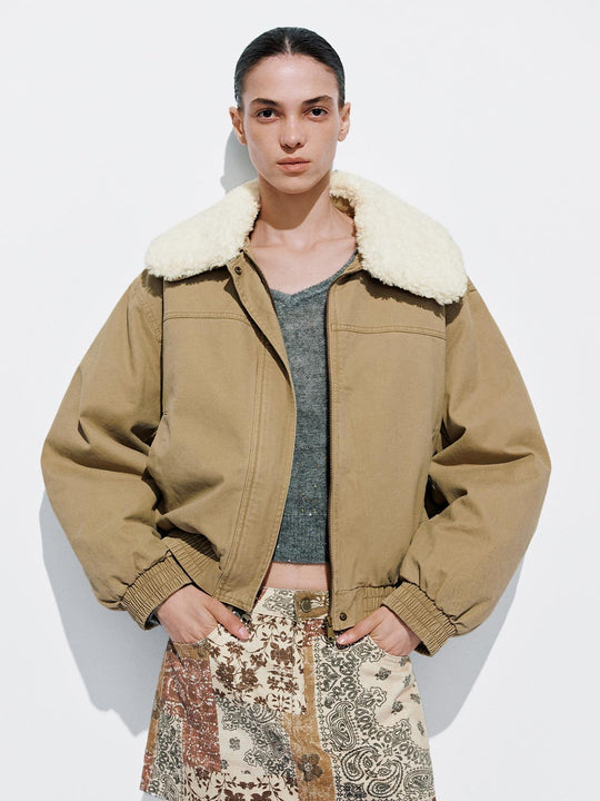 Large Collar Puffer Bomber Jackets