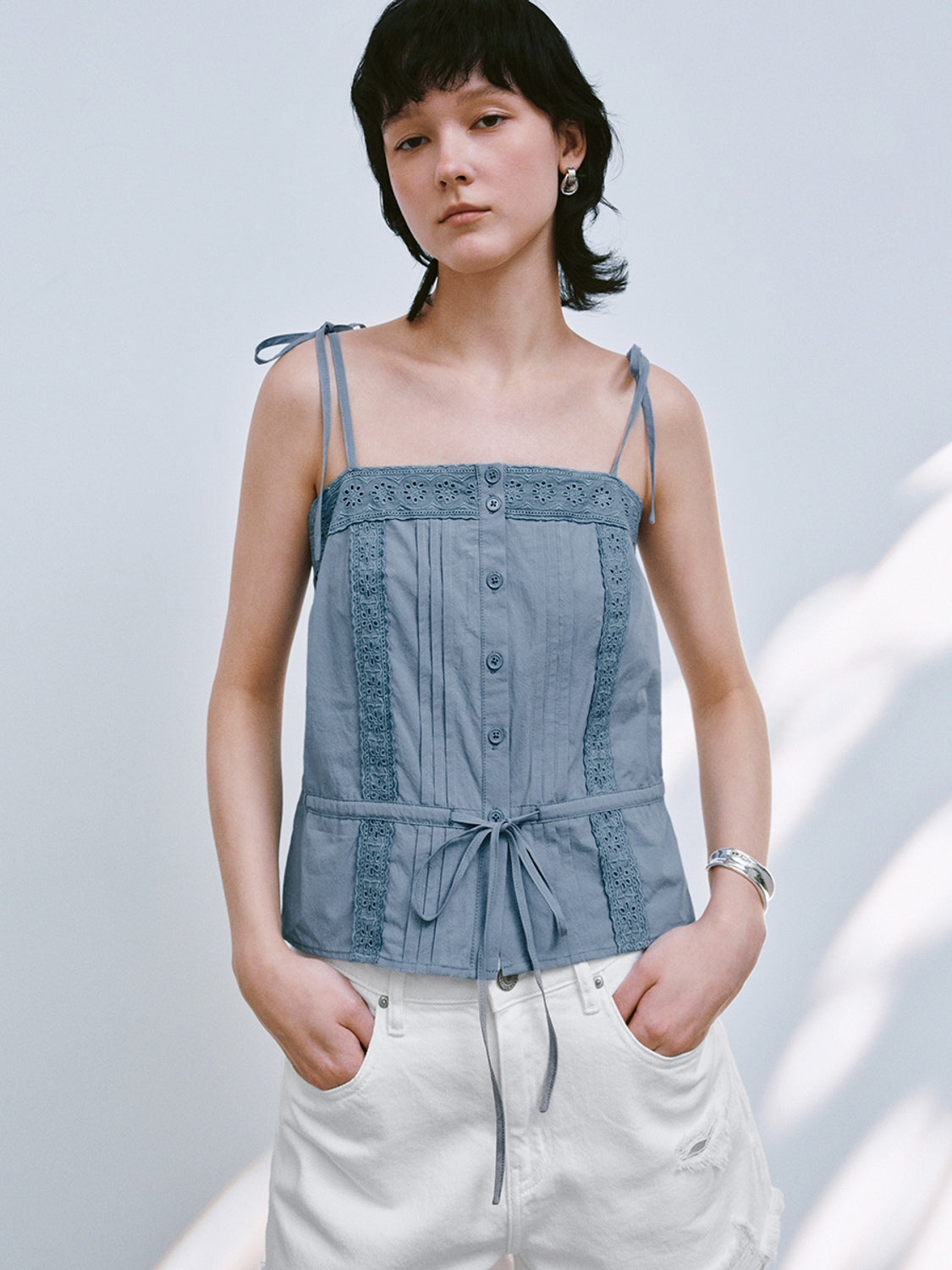 Tie Front Cami Tops