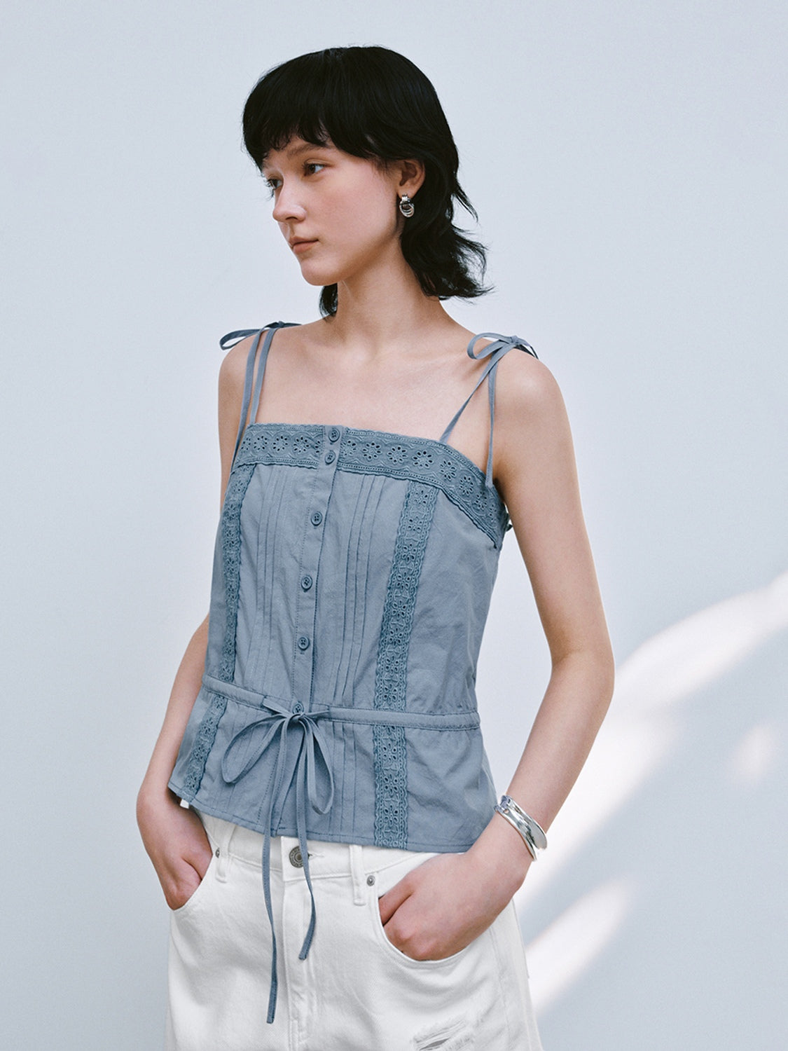 Tie Front Cami Tops