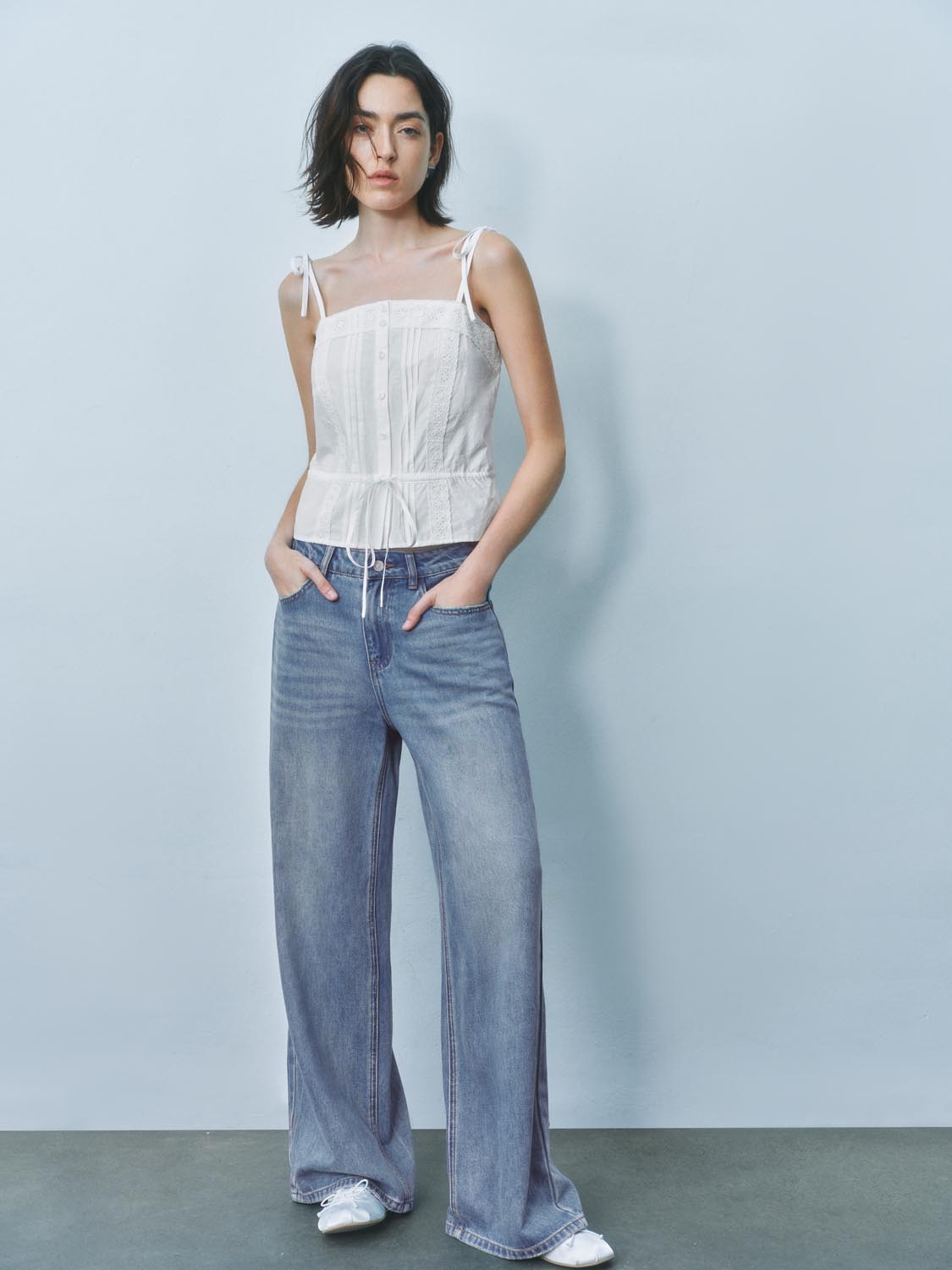 Tie Front Cami Tops