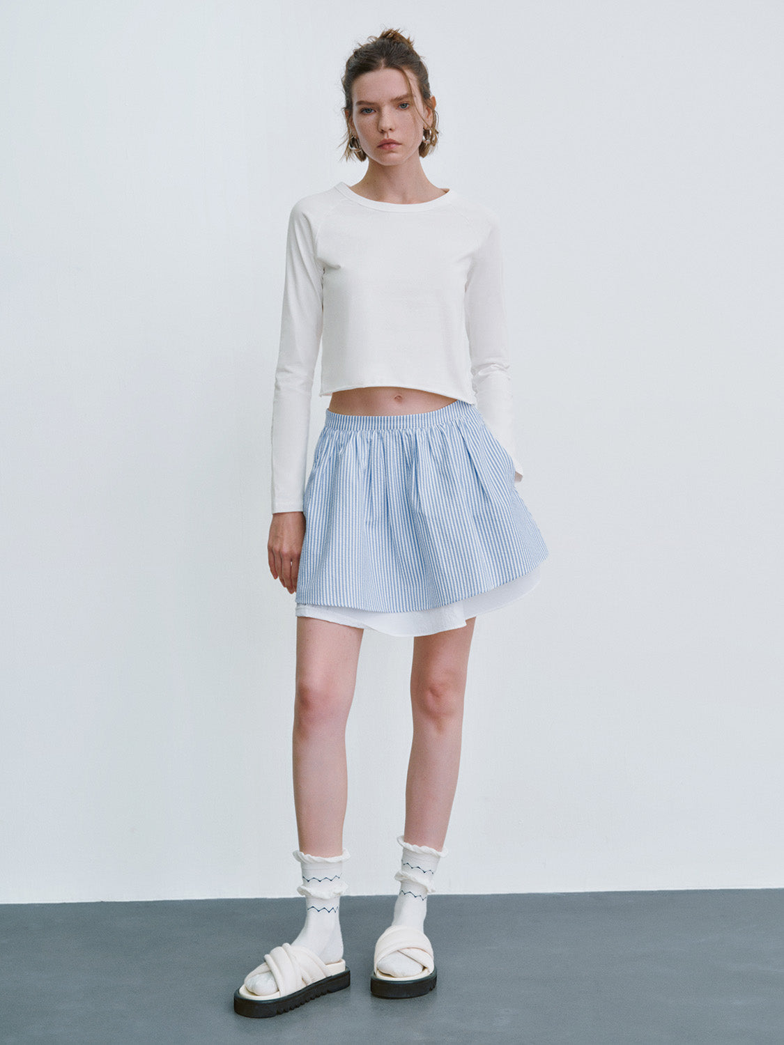 Crew Neck Straight T-Shirt