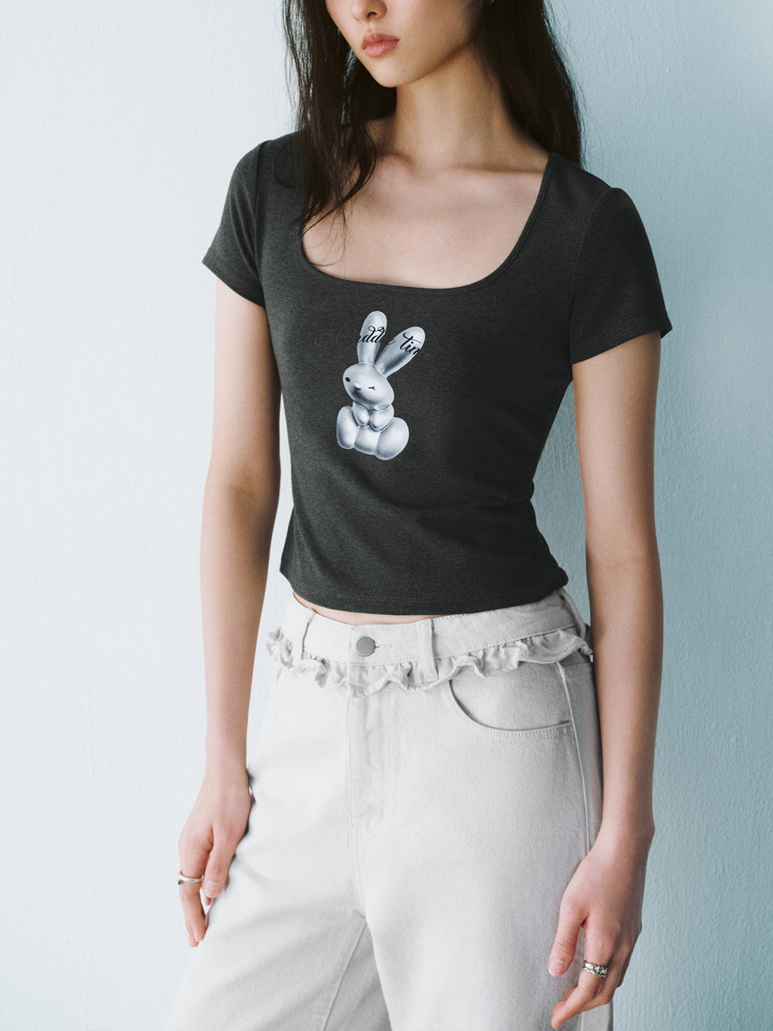 U-Neck Skinny T-Shirts