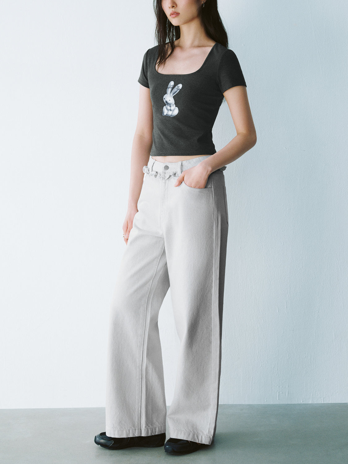 U-Neck Skinny T-Shirts