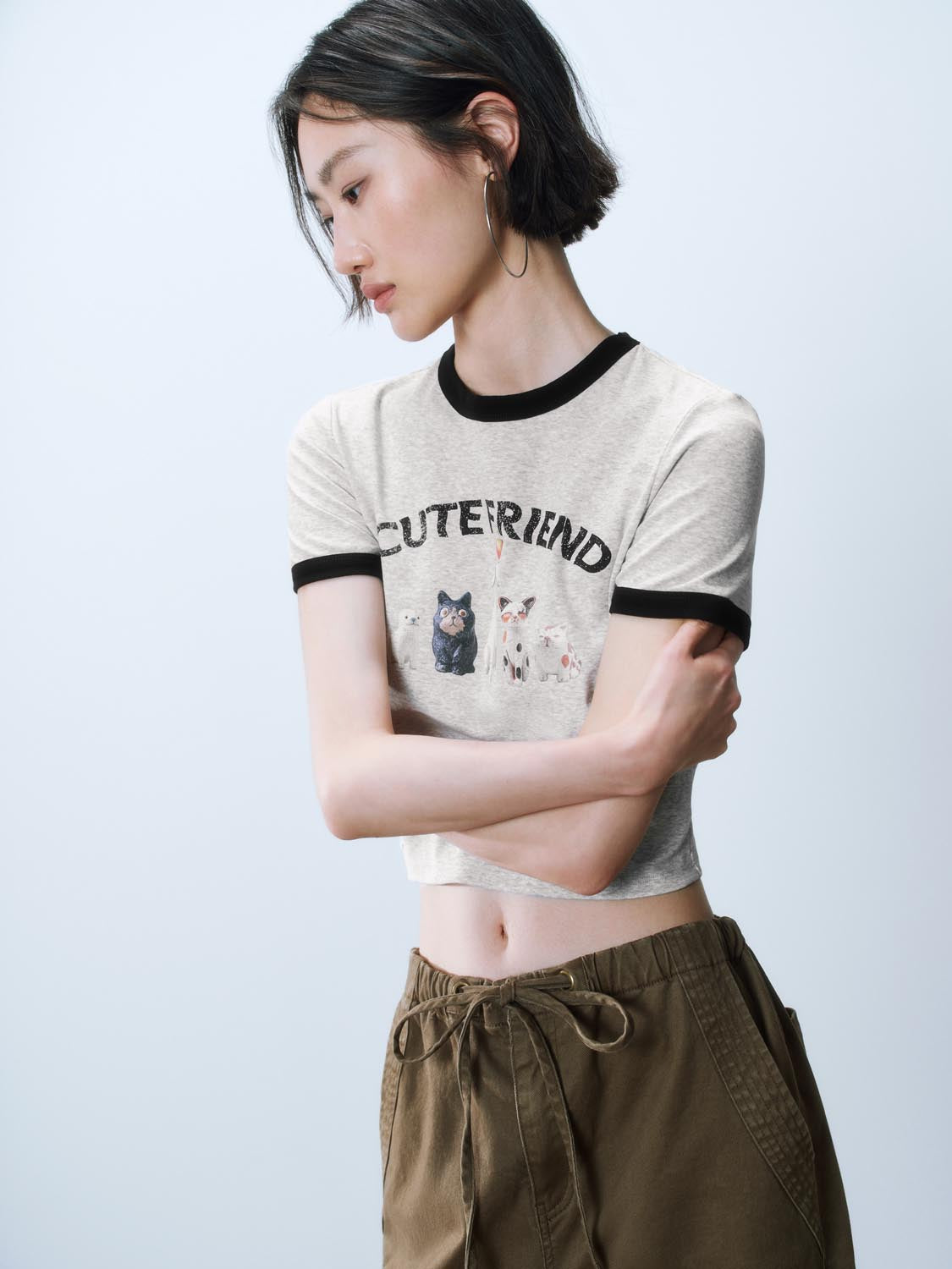 Cropped Short Sleeve T-Shirts