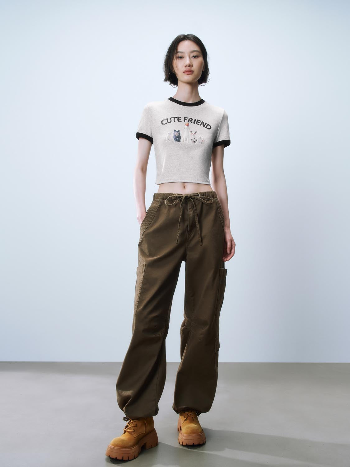 Cropped Short Sleeve T-Shirts