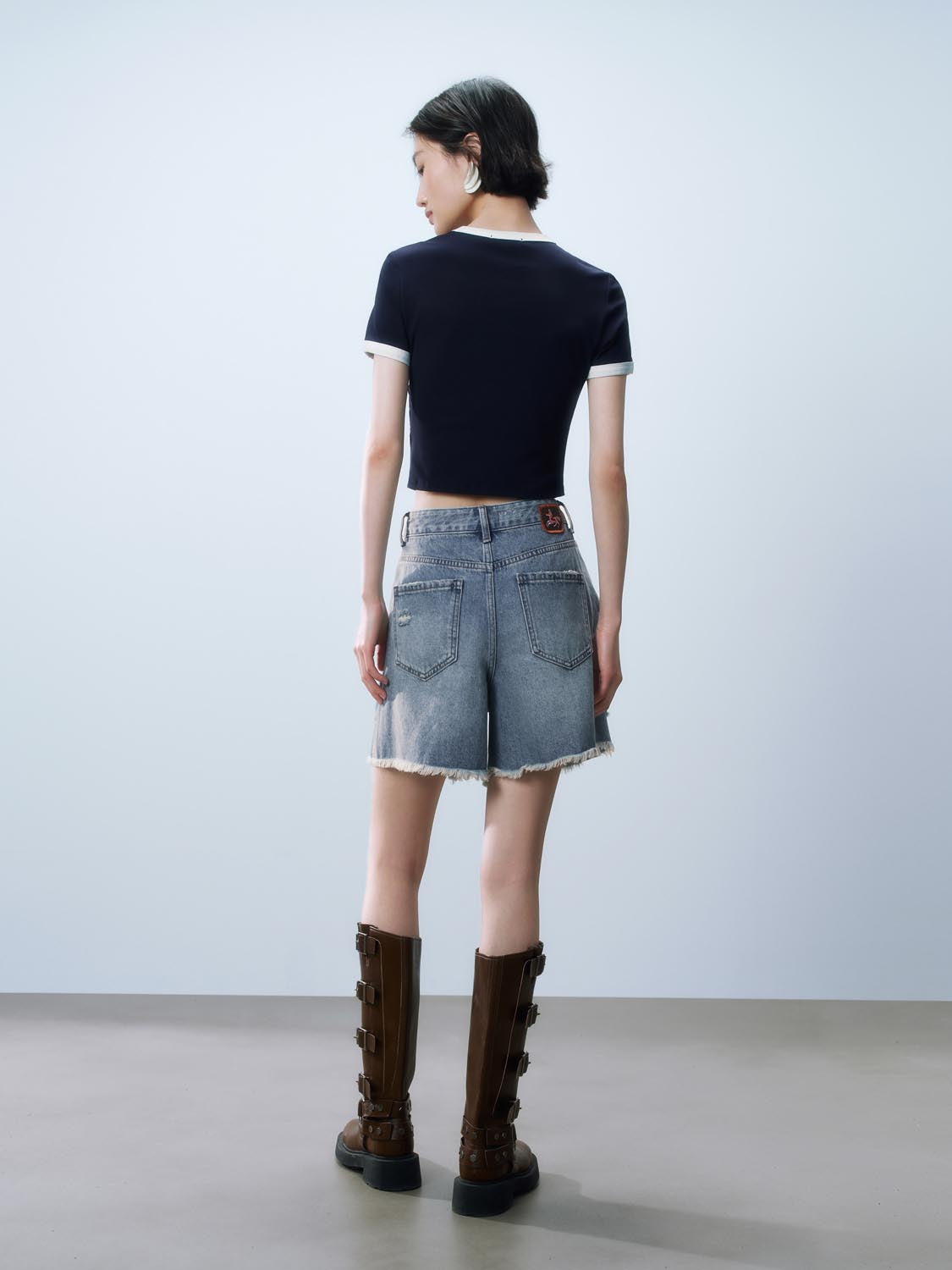 Cropped Short Sleeve T-Shirts