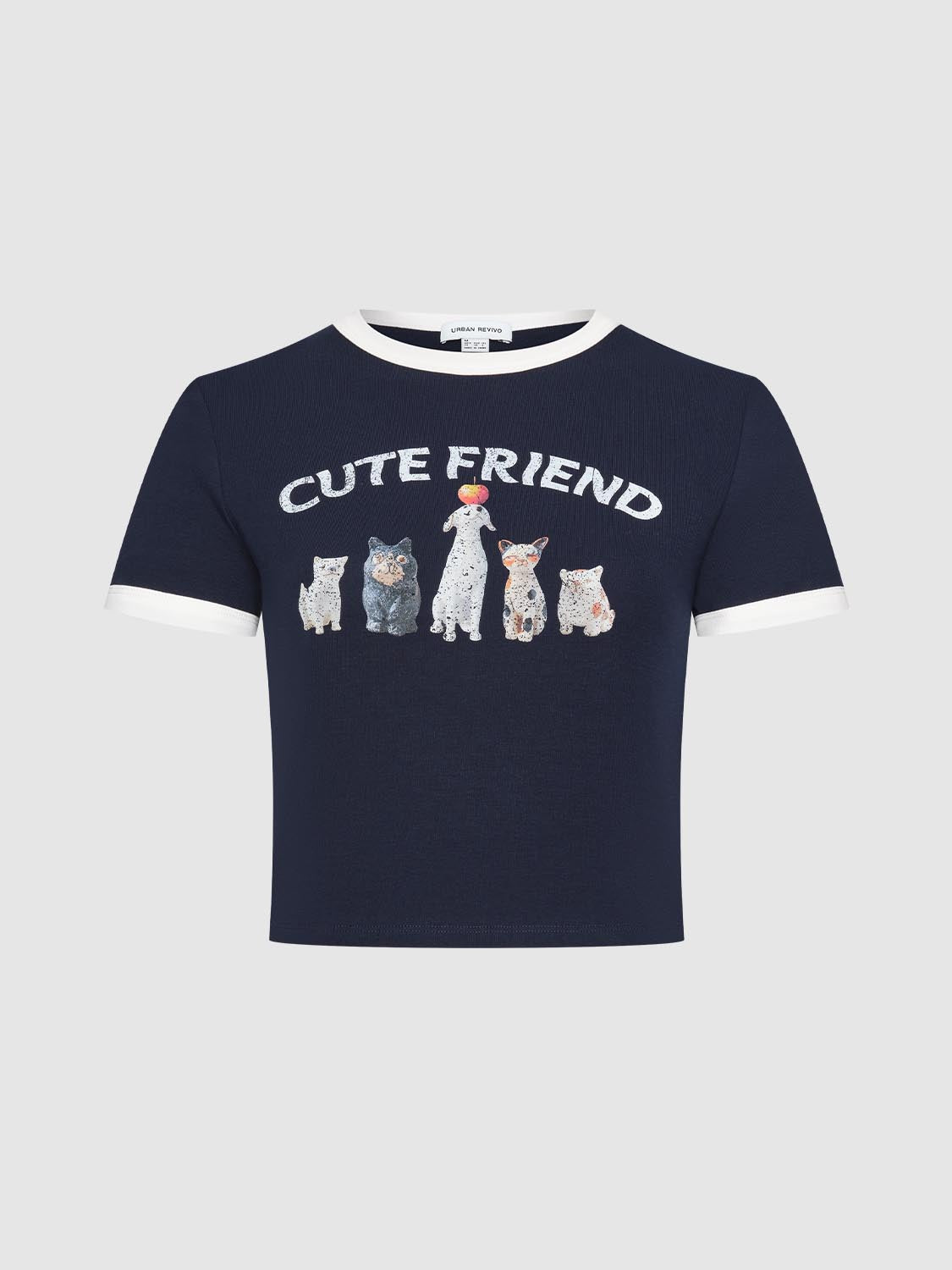 Cropped Short Sleeve T-Shirts