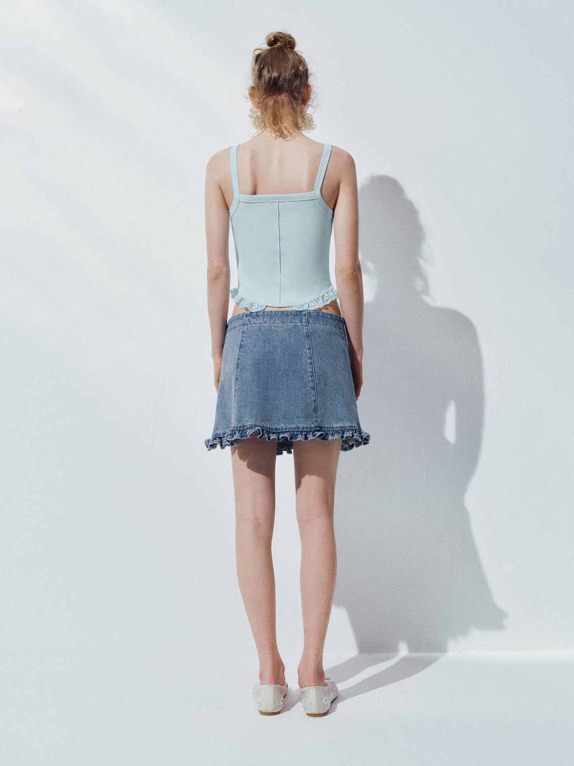 Lace Trim Strap Tops