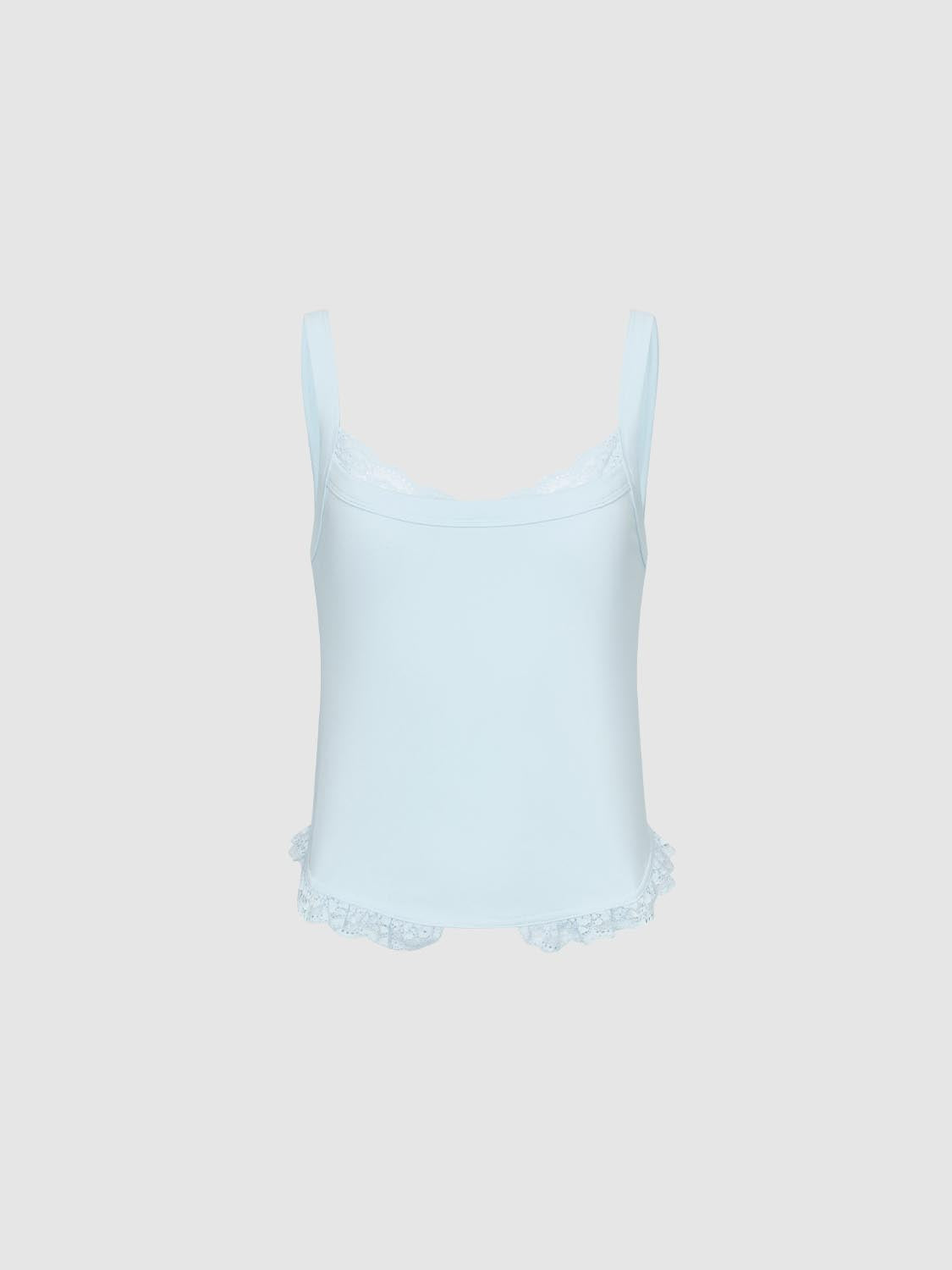 Lace Trim Strap Tops