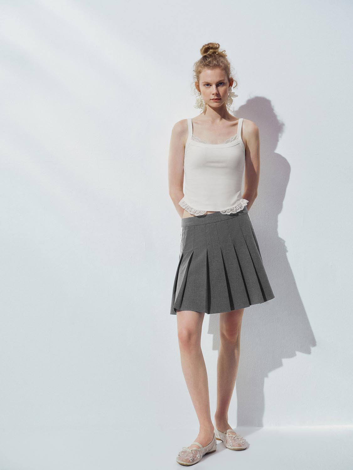 Lace Trim Strap Tops