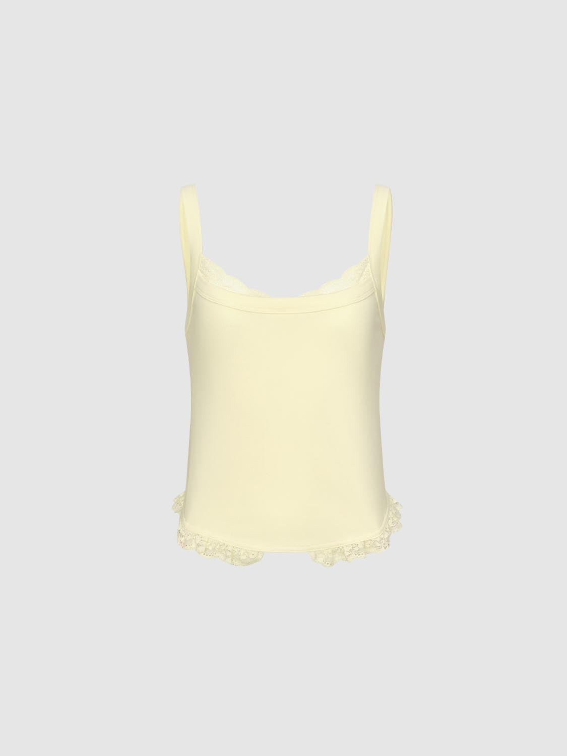 Lace Trim Strap Tops