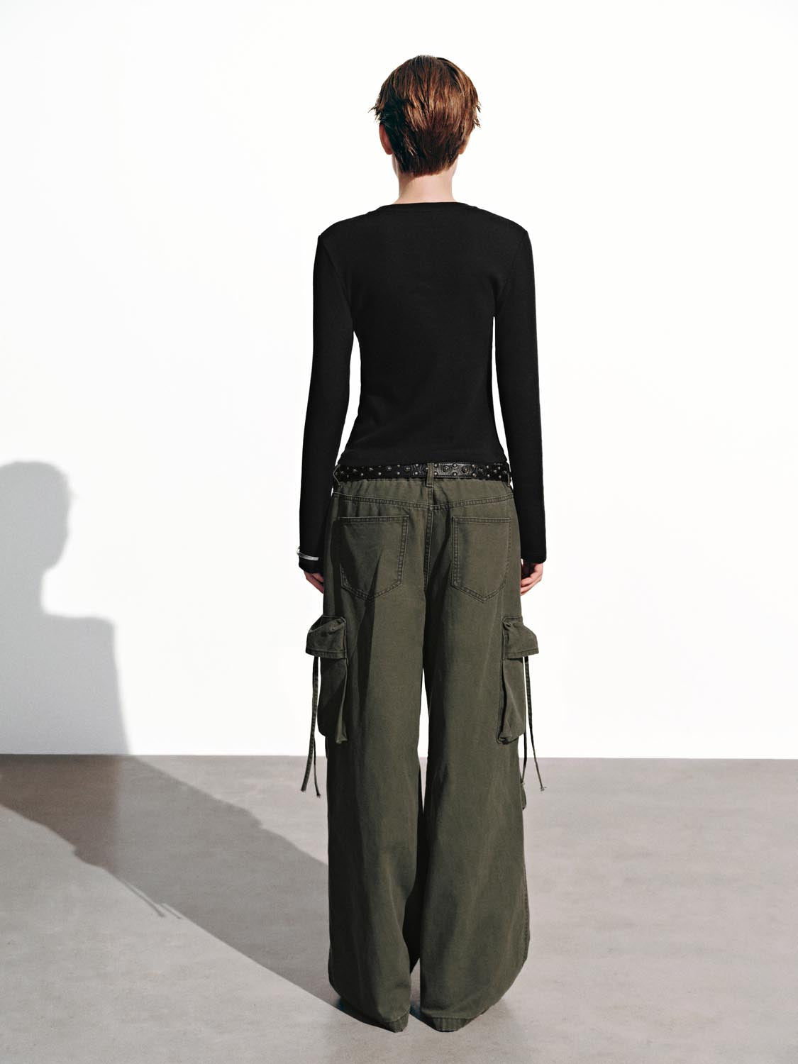 Flare Sleeve Bow Print T-Shirts