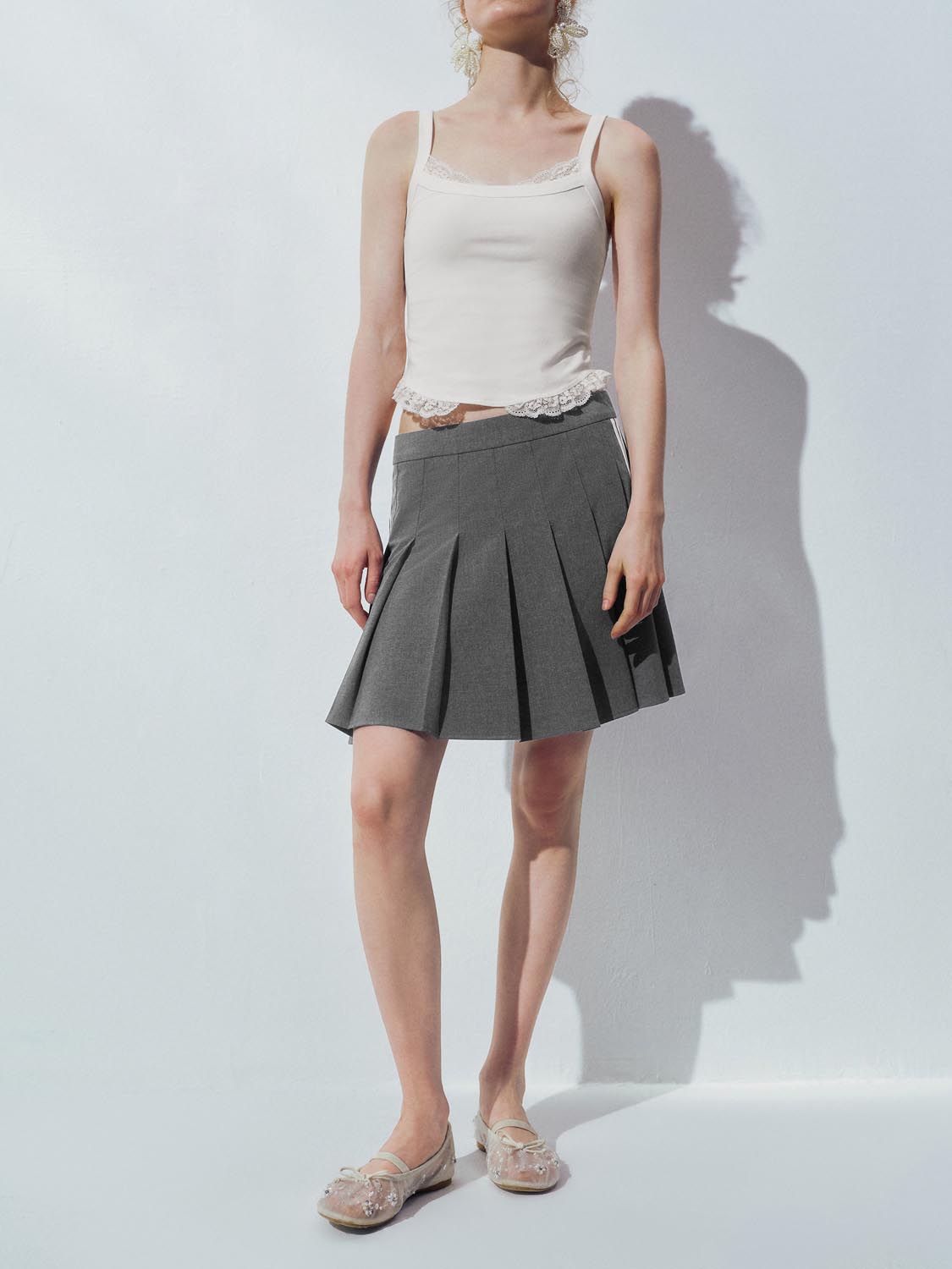 Pleated Mini Skirts