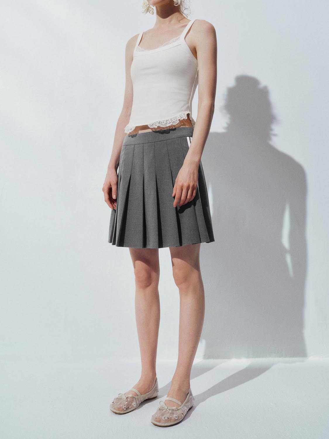 Pleated Mini Skirts