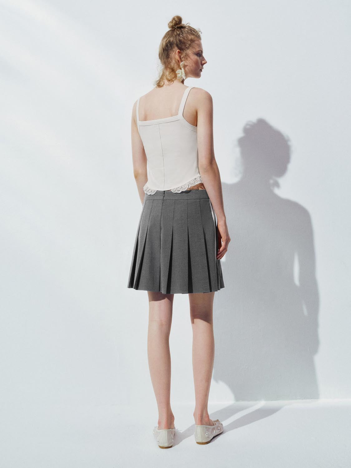 Pleated Mini Skirts