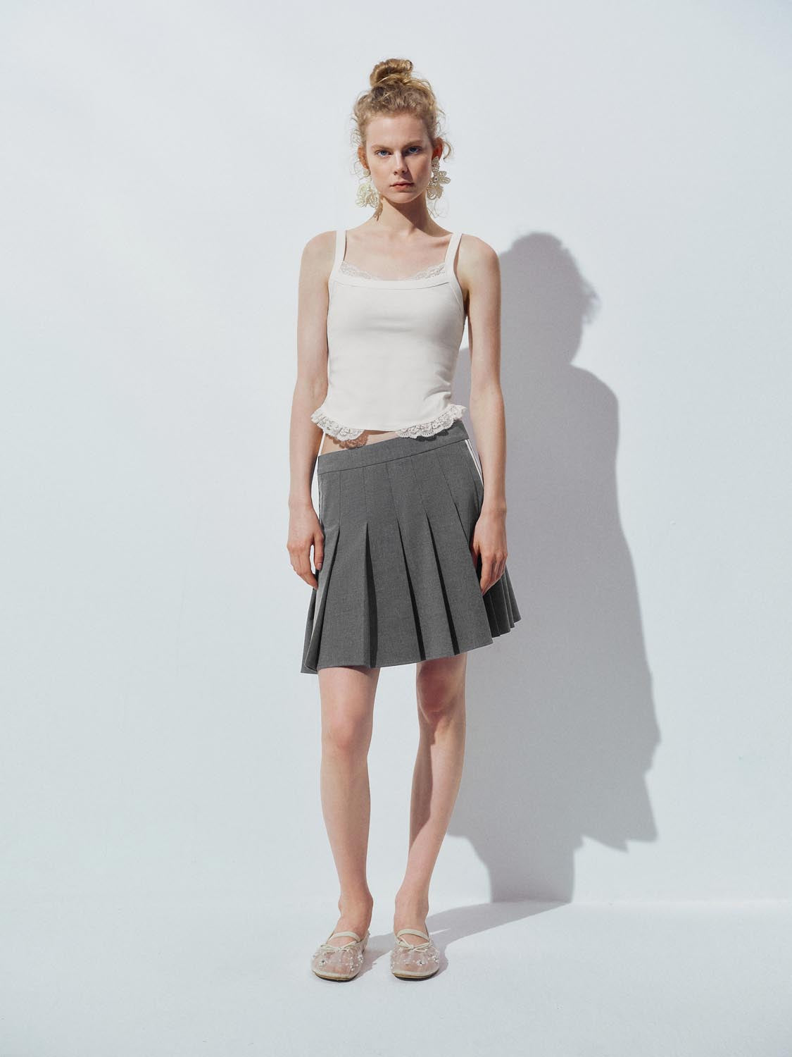 Pleated Mini Skirts