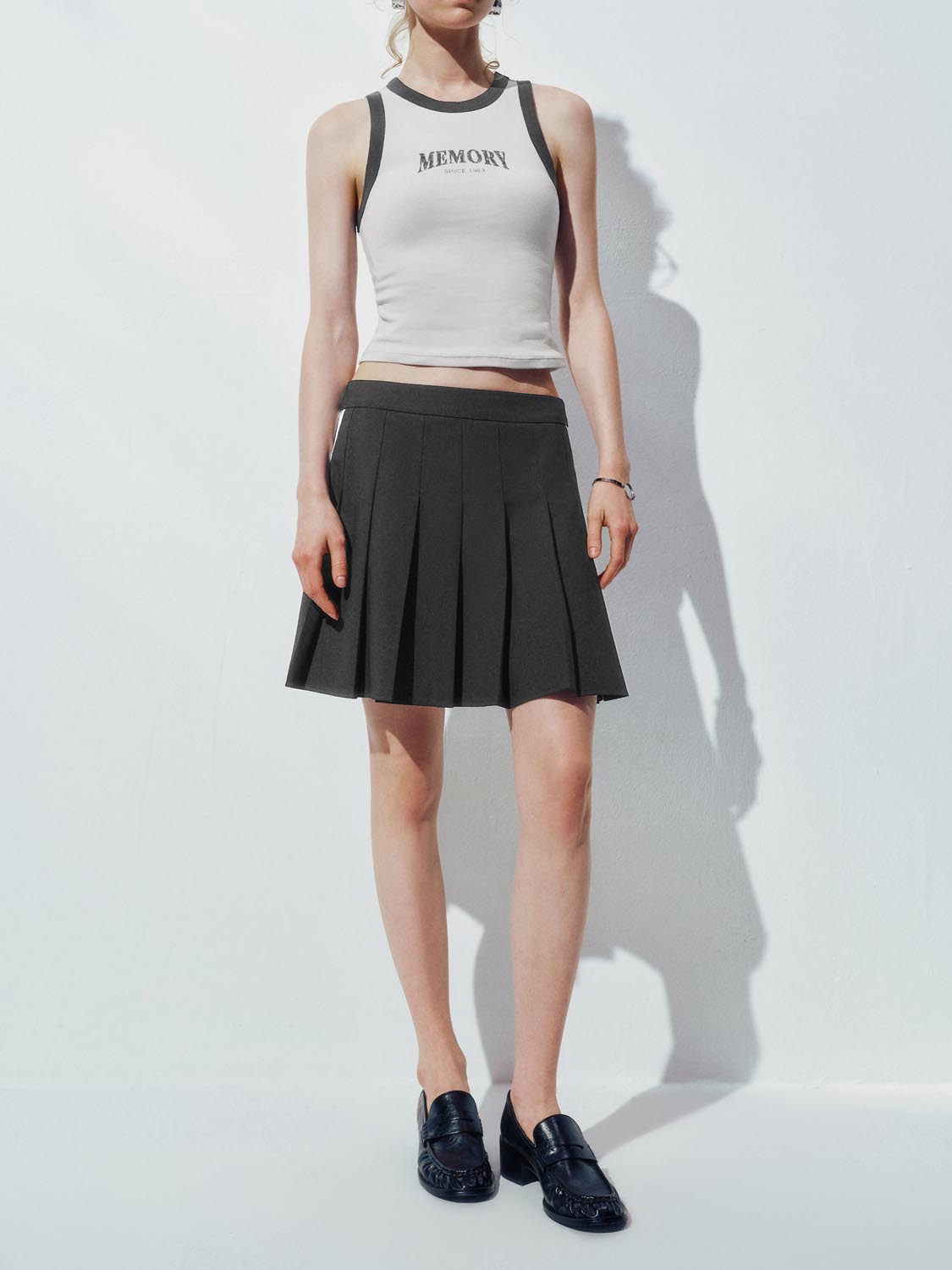 Pleated Mini Skirts