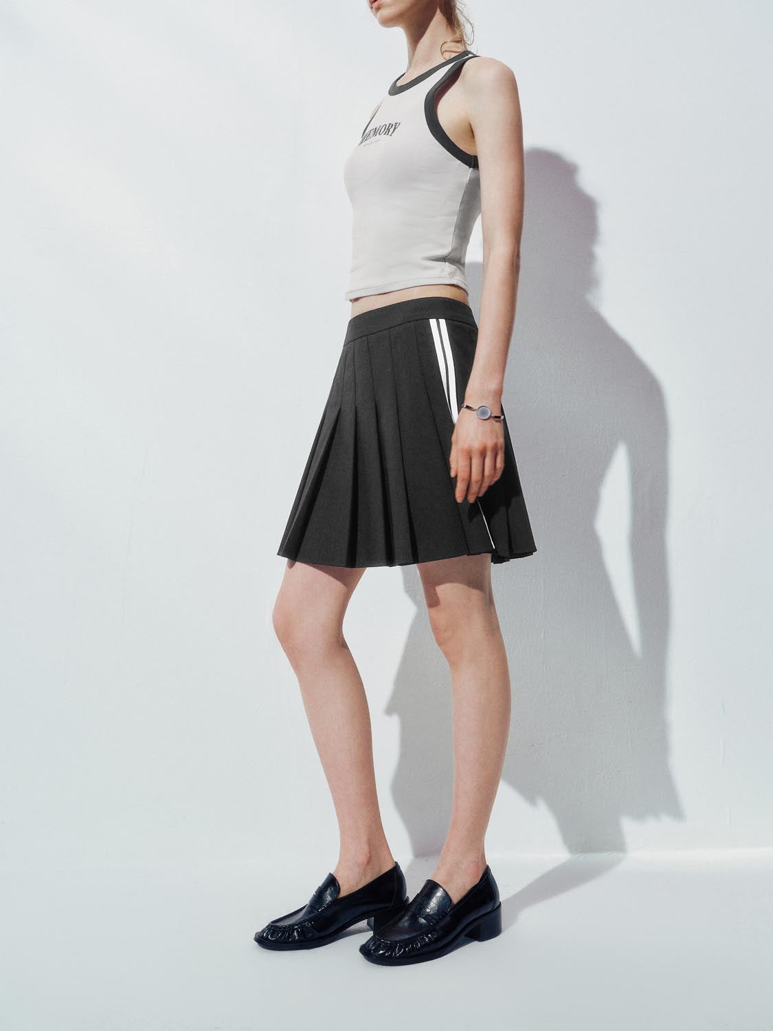 Pleated Mini Skirts