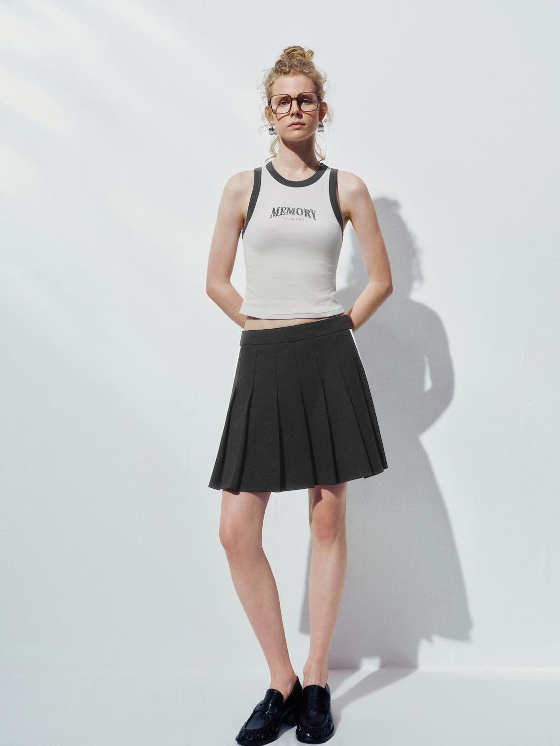 Pleated Mini Skirts