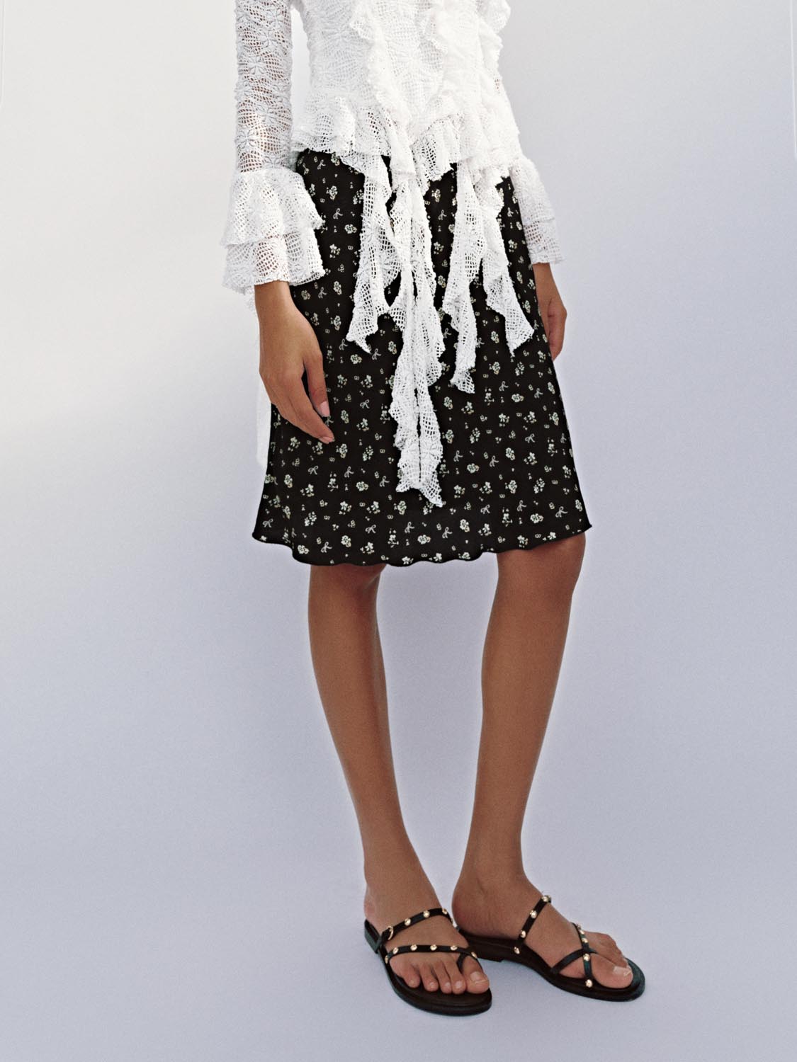 Floral A-Line Skirts