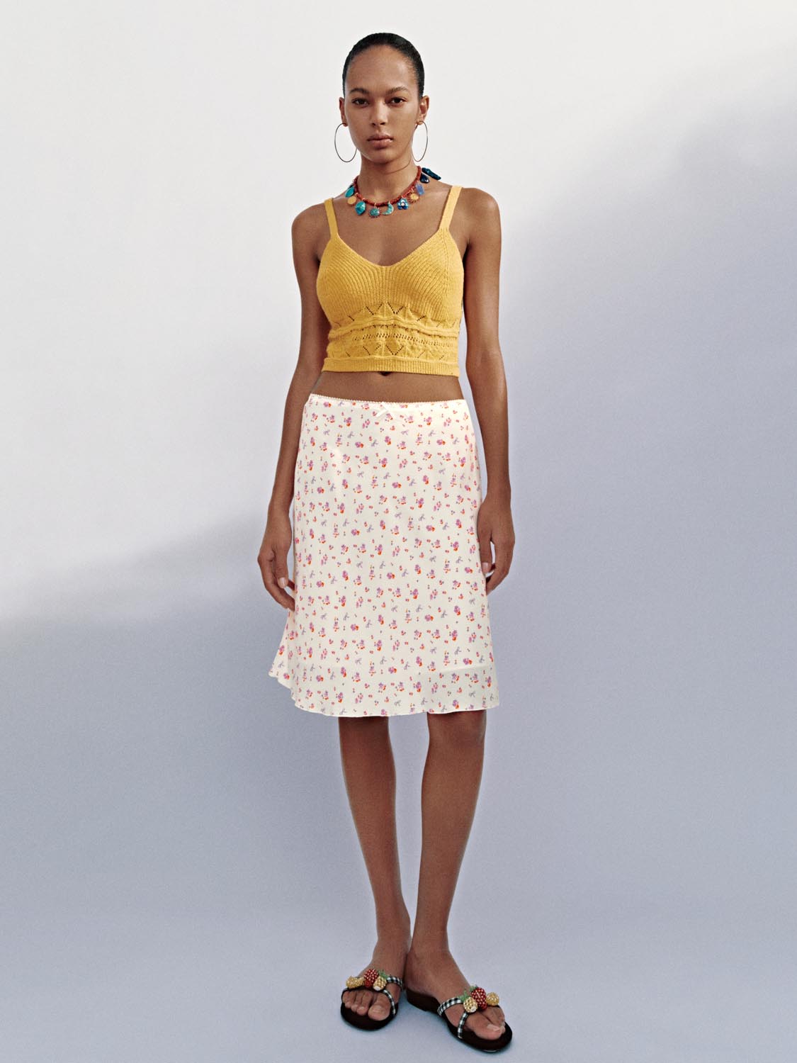 Floral A-Line Skirts