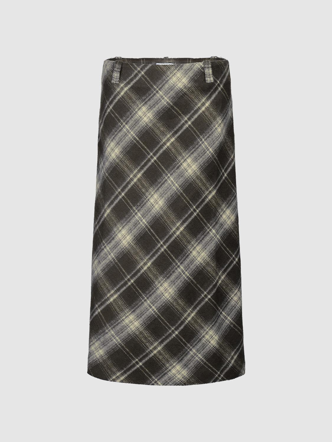 Check A-Line Midi Skirts