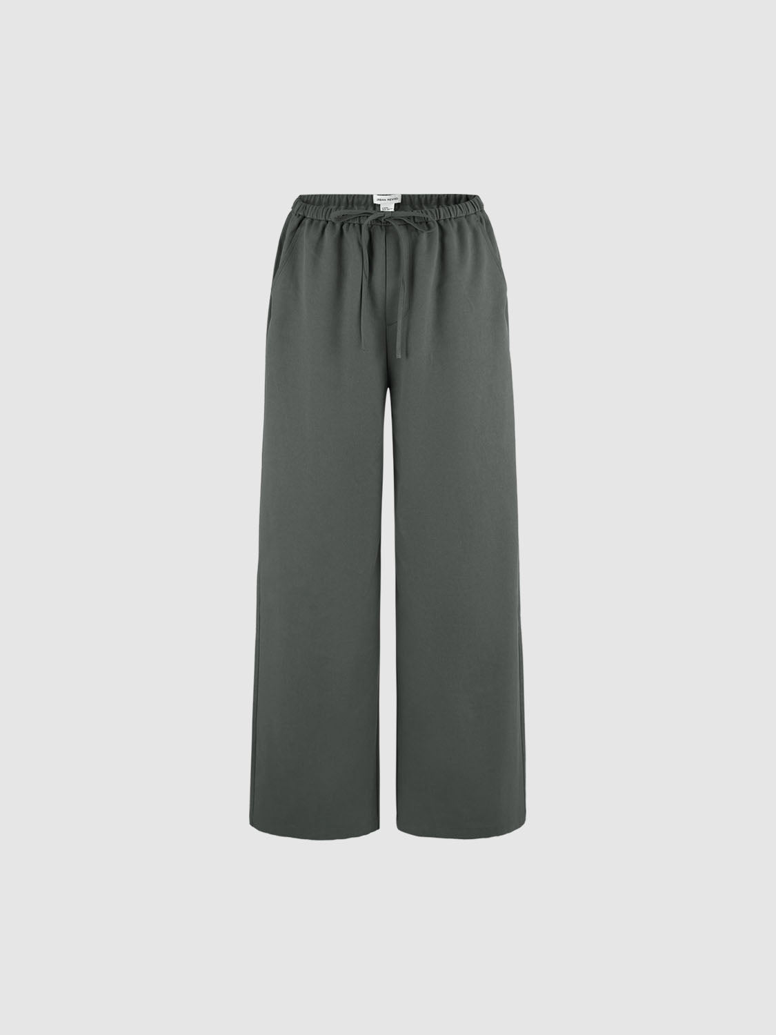 Drawstring Wide-Leg Pants