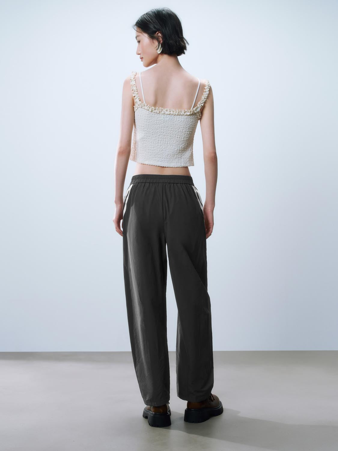 Contrast Trim Trousers
