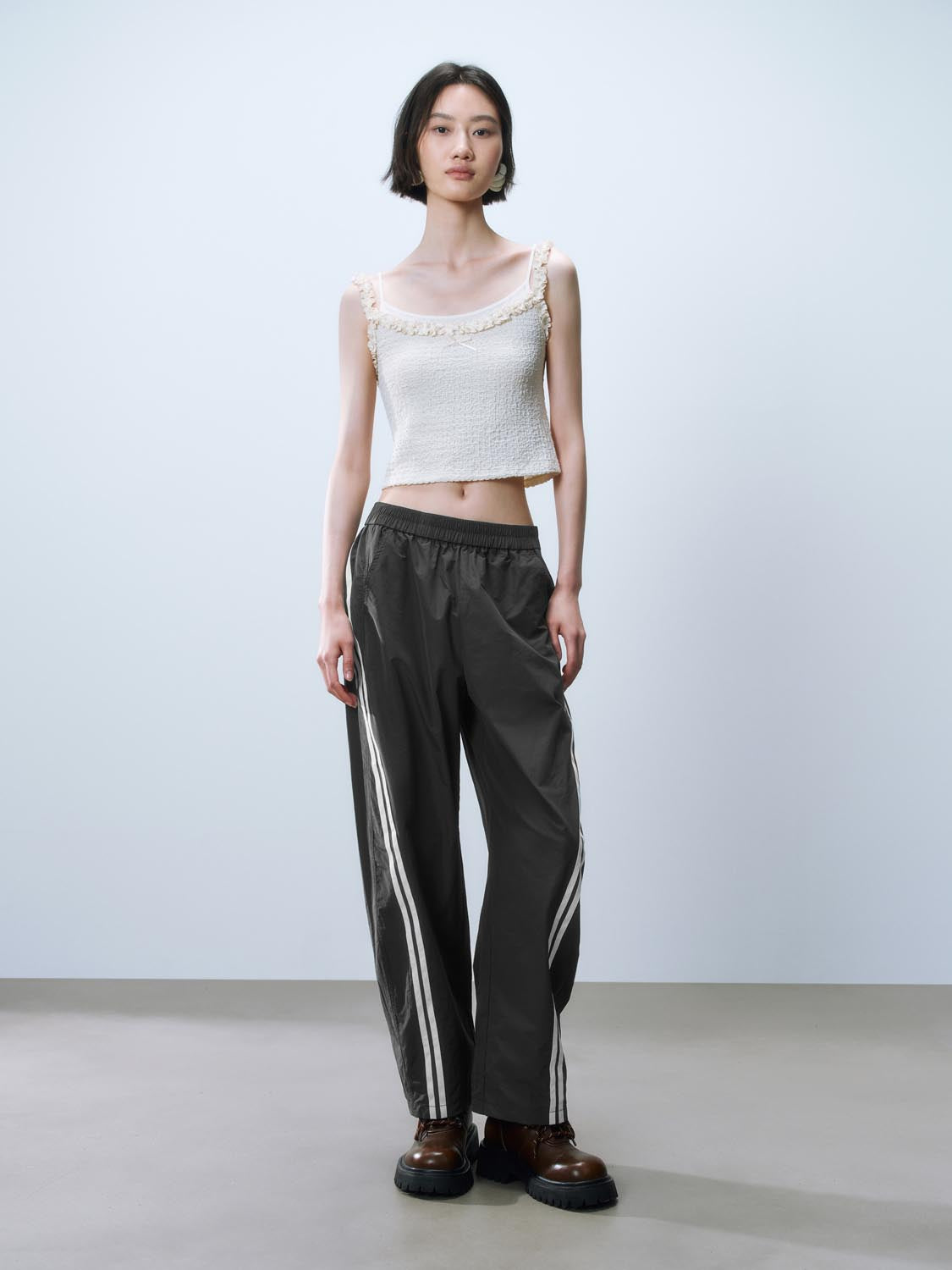 Contrast Trim Trousers