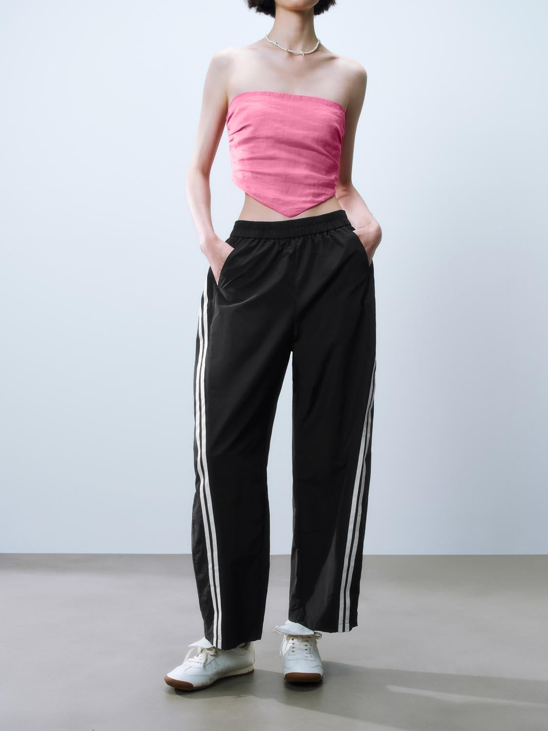 Contrast Trim Trousers