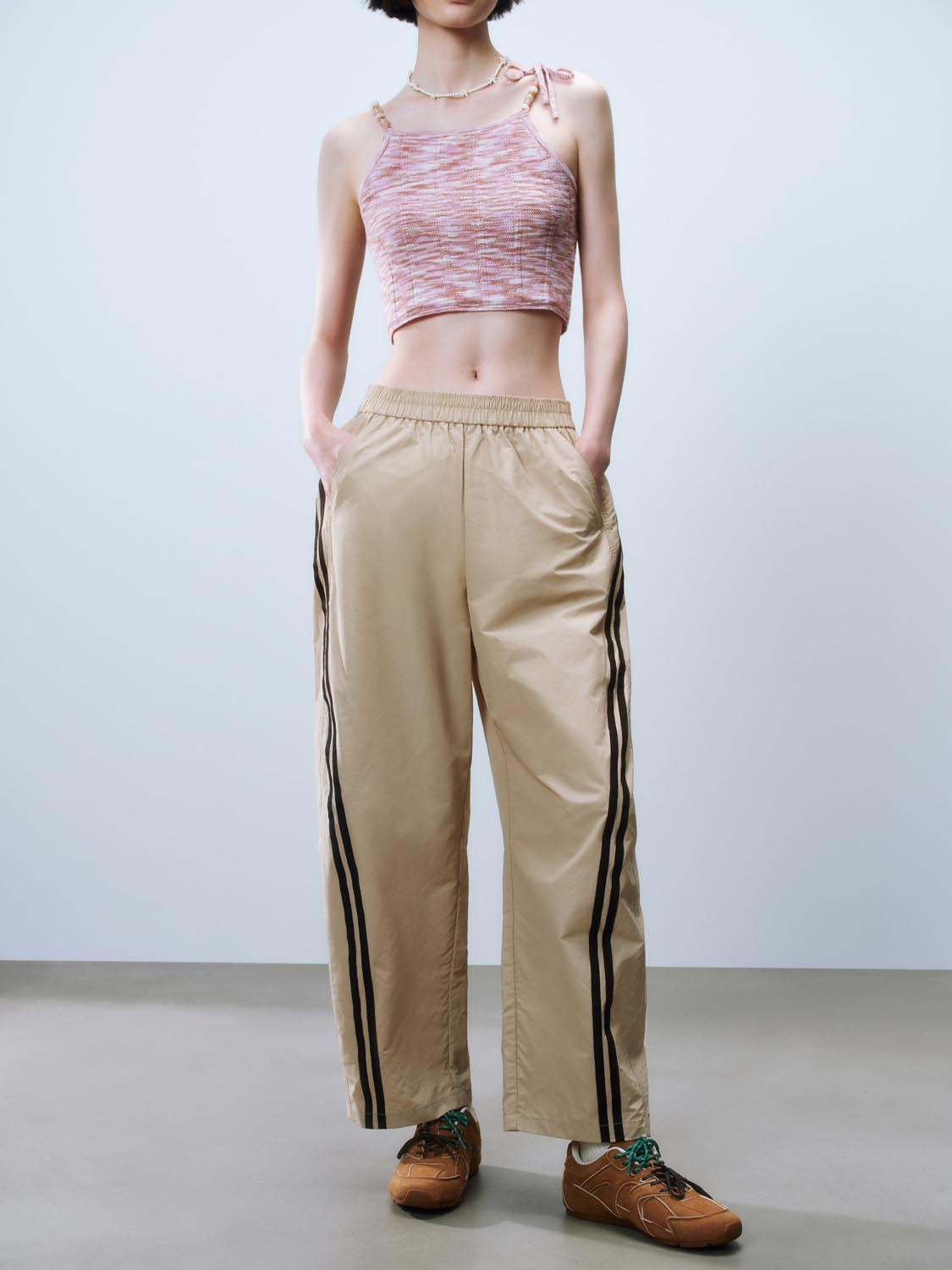 Contrast Trim Trousers