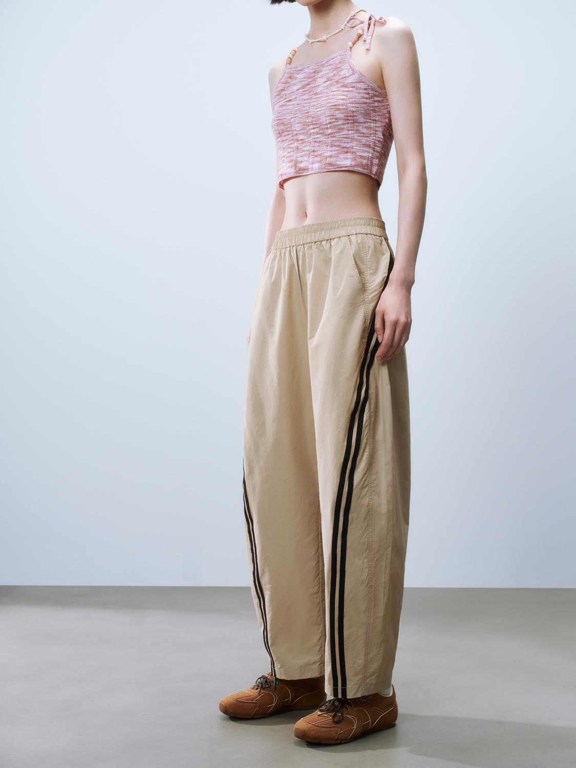 Contrast Trim Trousers