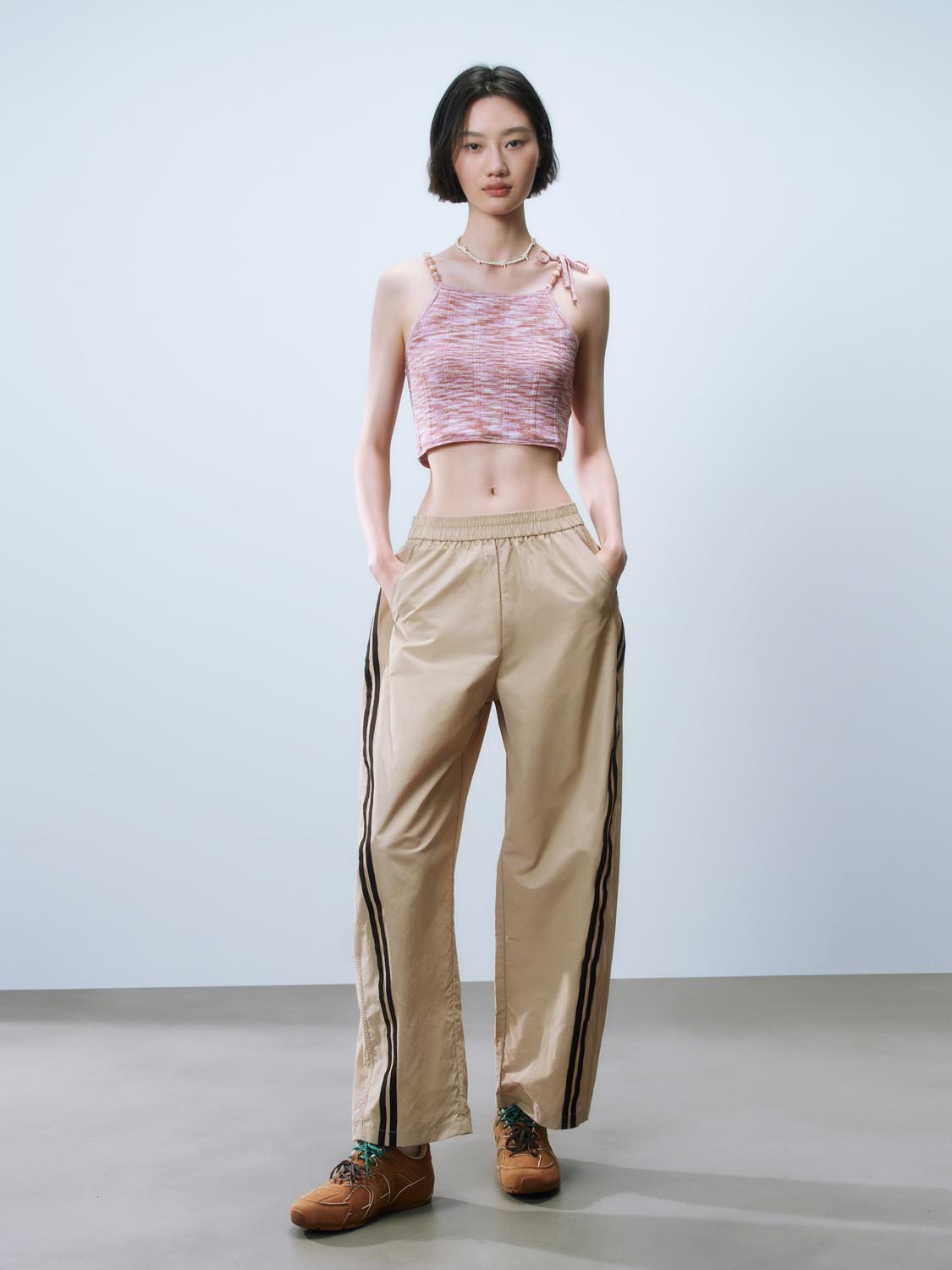Contrast Trim Trousers