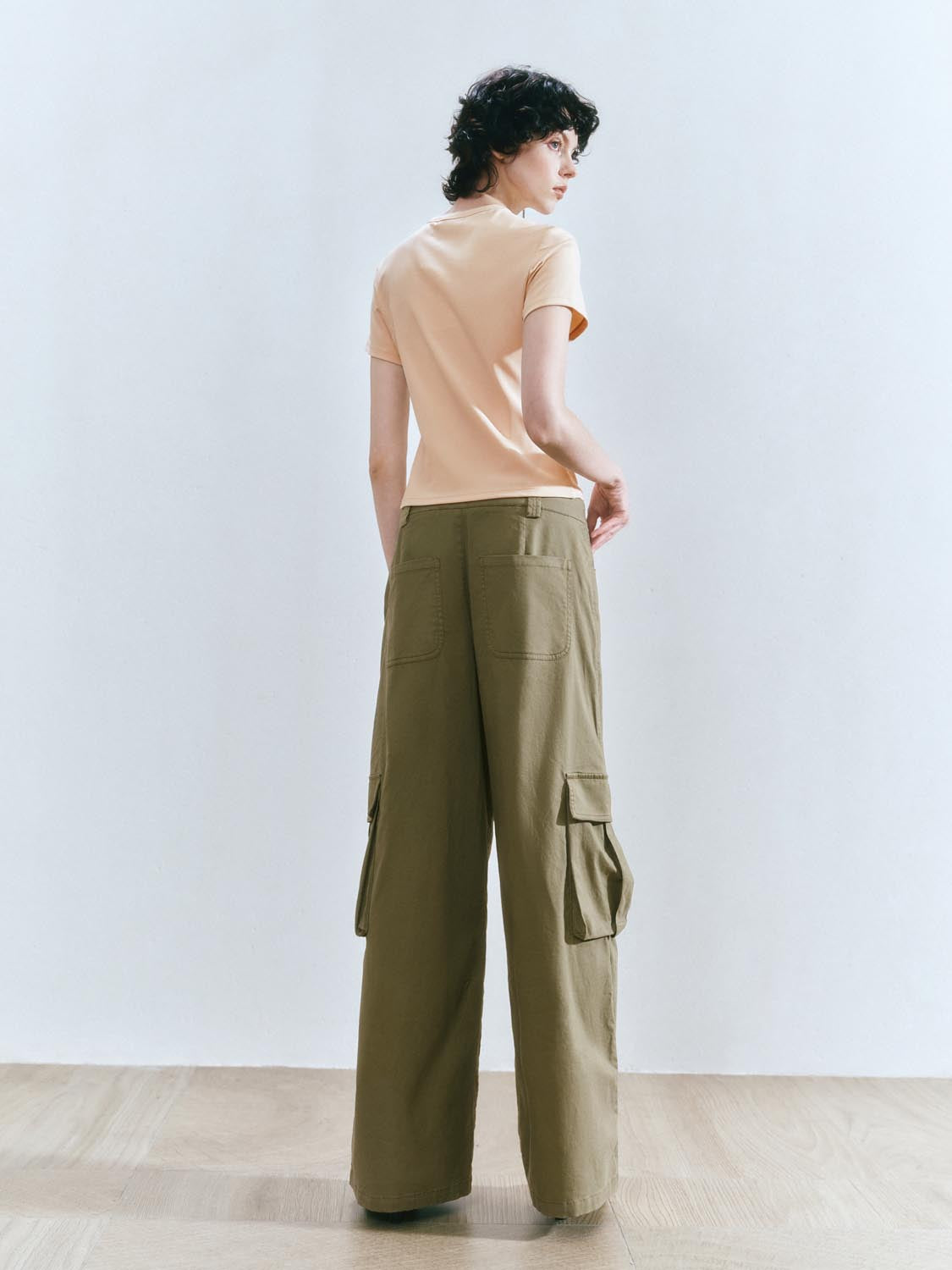 Wide-Leg Cargo Pants