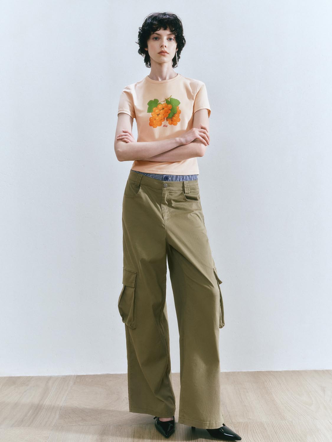 Wide-Leg Cargo Pants