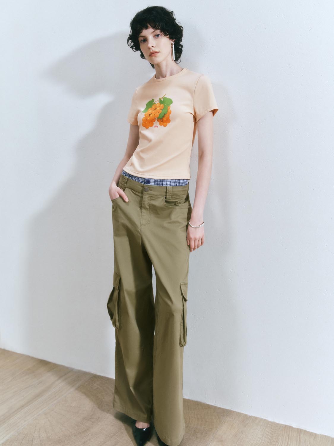 Wide-Leg Cargo Pants