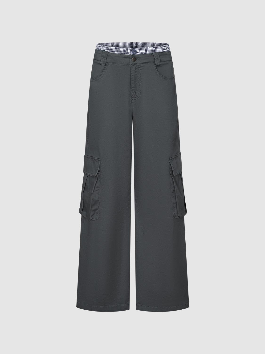 Wide-Leg Cargo Pants