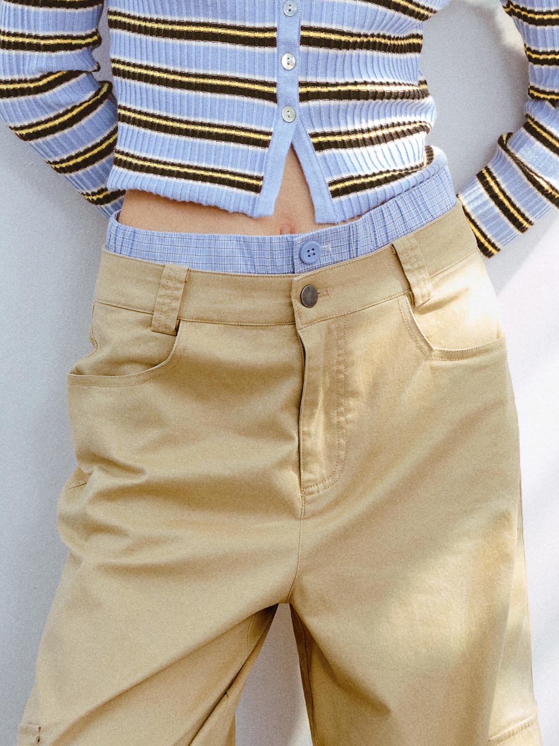 Wide-Leg Cargo Pants