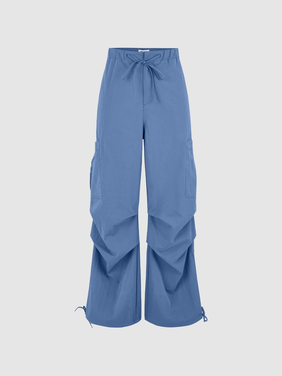 Quick-Dry Drawstring Thin Wide-Leg Pants