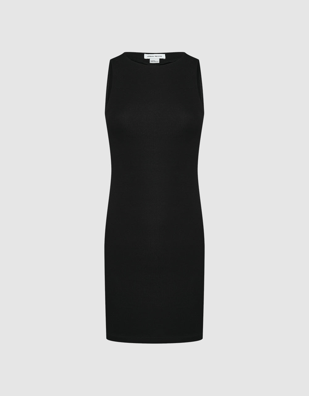 Sleeveless Crew Neck Skinny Dress