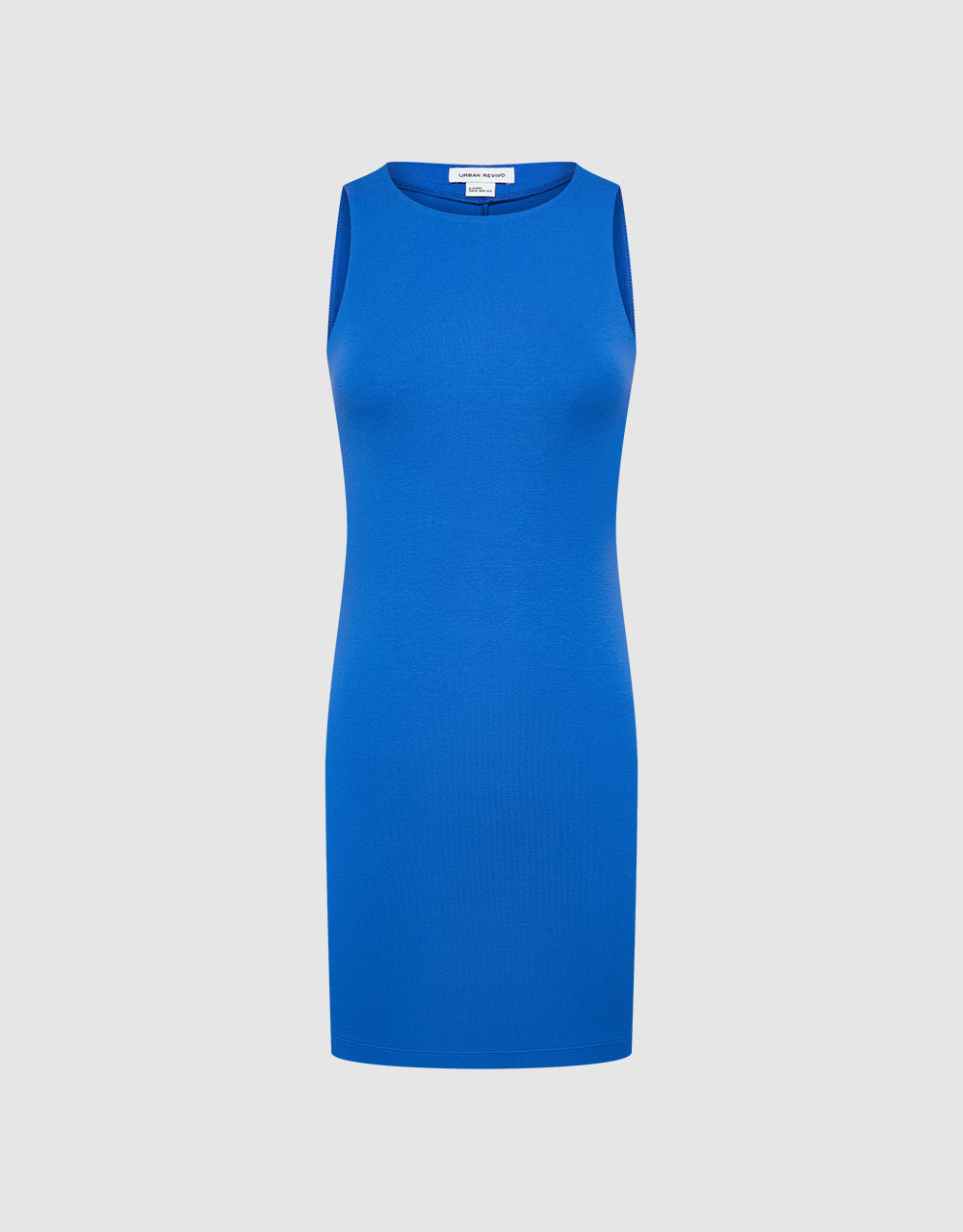 Sleeveless Crew Neck Skinny Dress