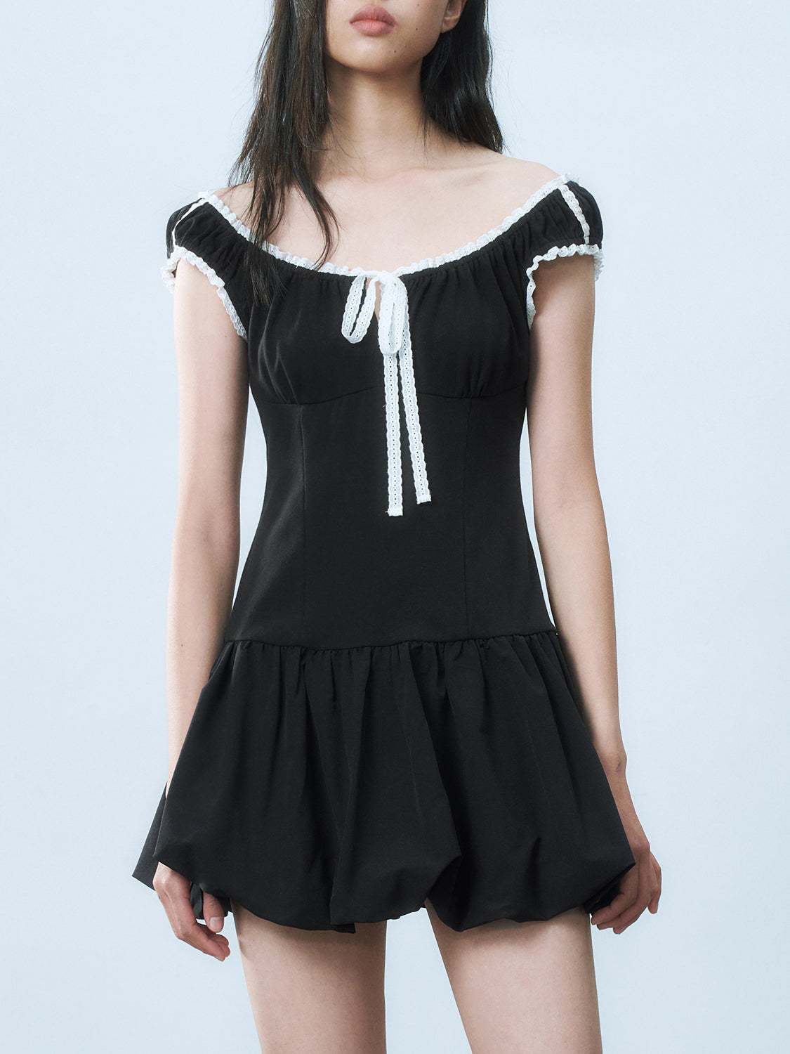 Pleated Mini A-Line Dresses