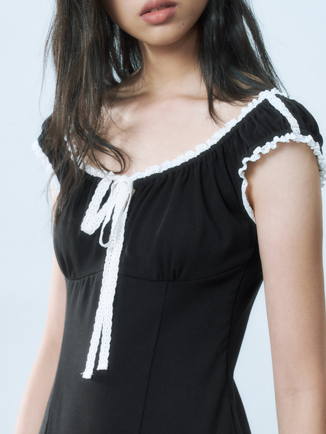 Pleated Mini A-Line Dresses