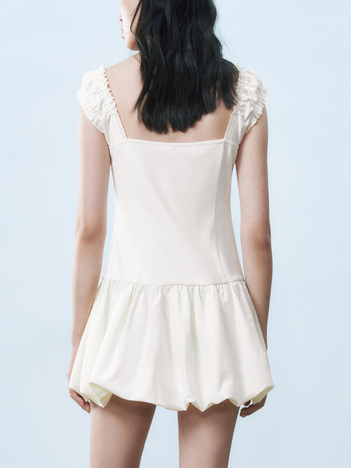 Pleated Mini A-Line Dresses