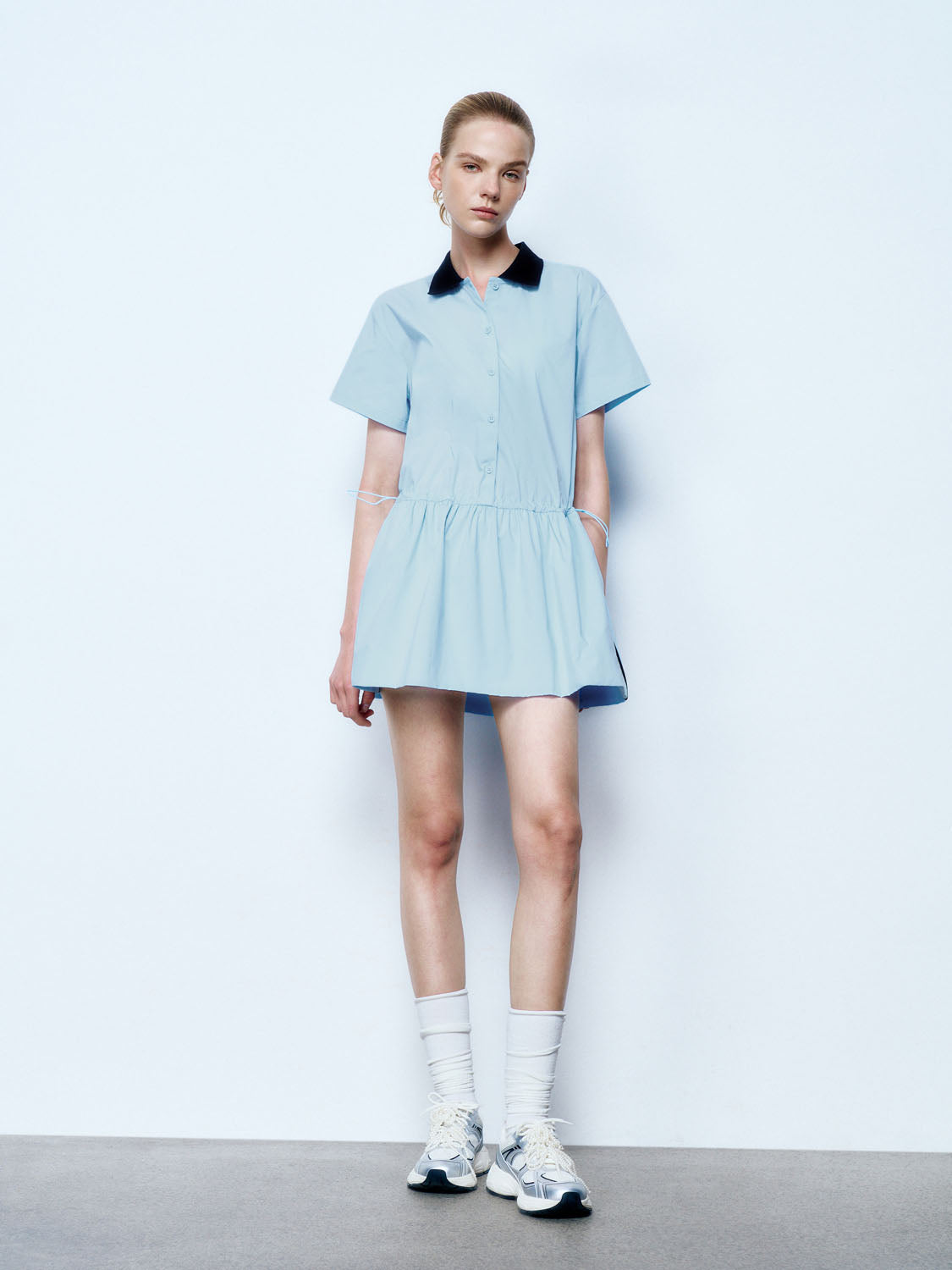 Drawstring Waist A-Line Dresses