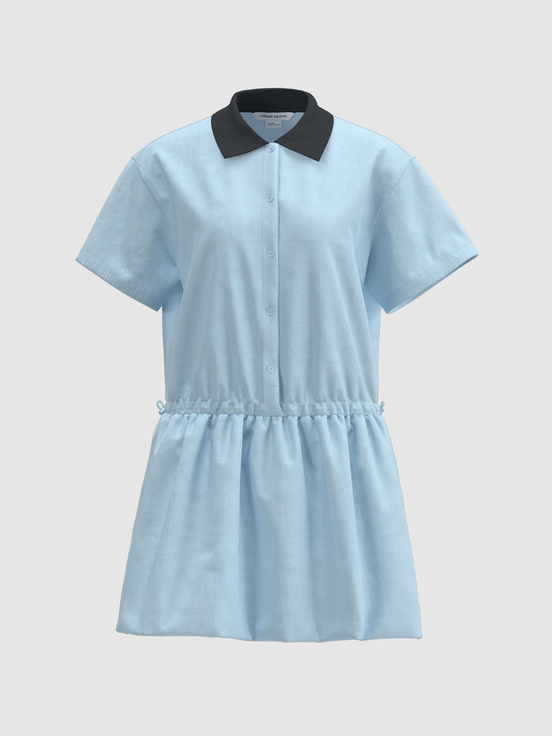 Drawstring Waist A-Line Dresses