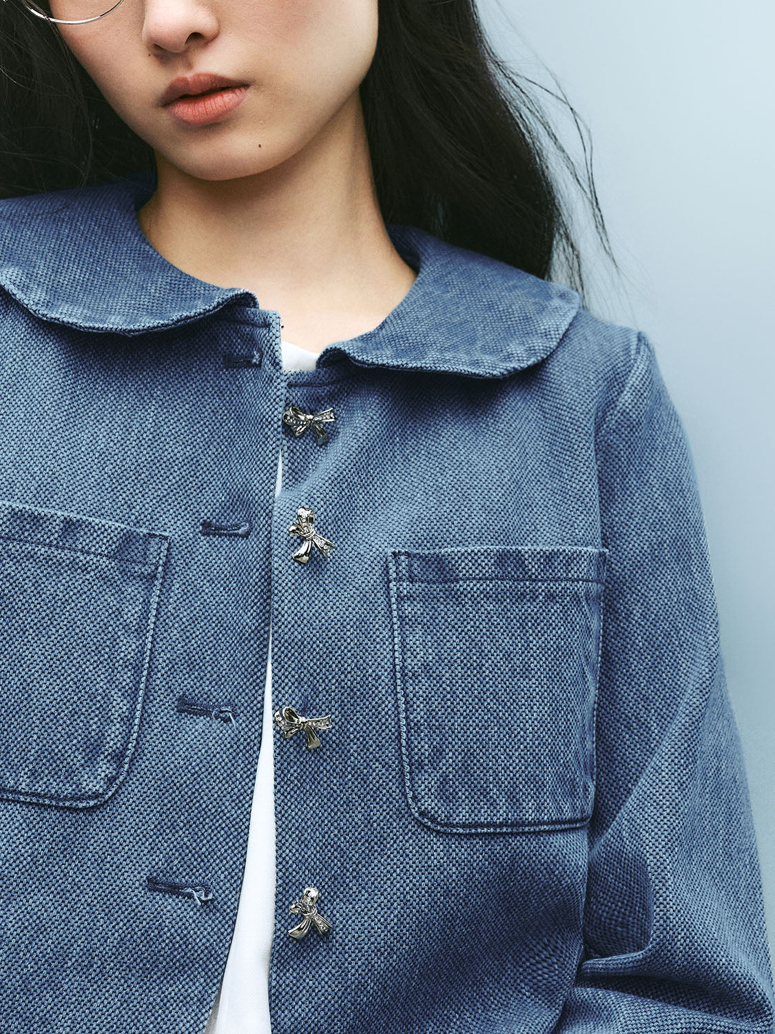 Denim Jackets with Patch Pocket