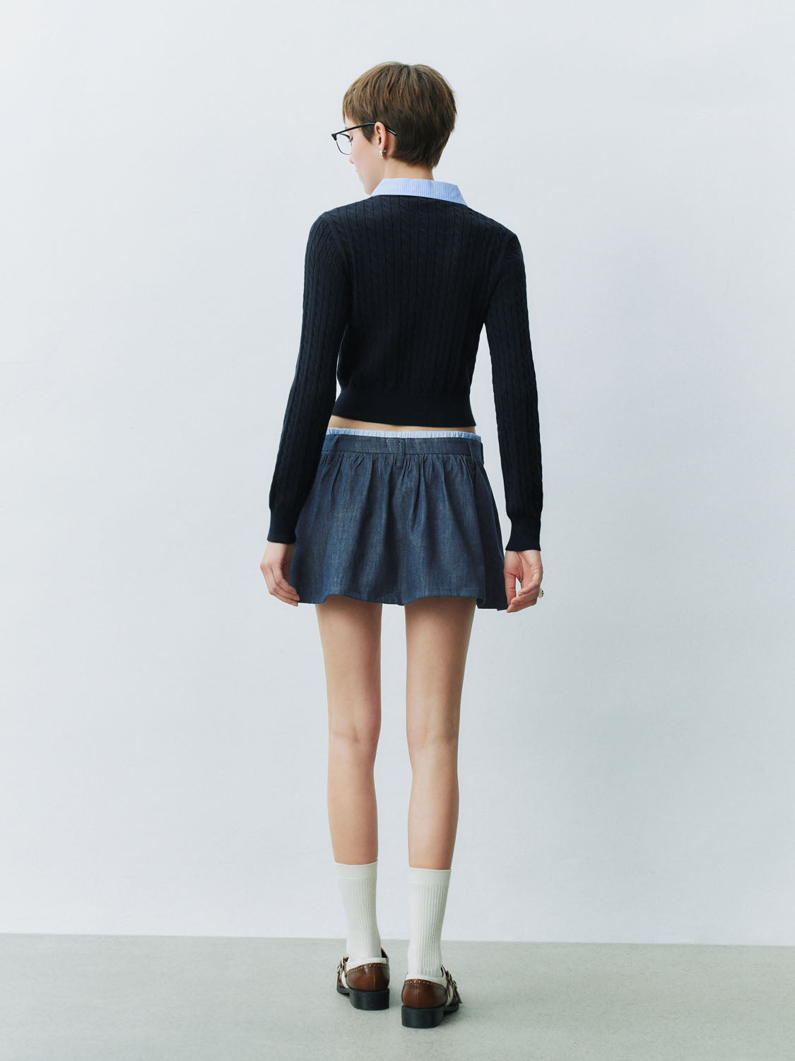 Elastic Denim Skirts