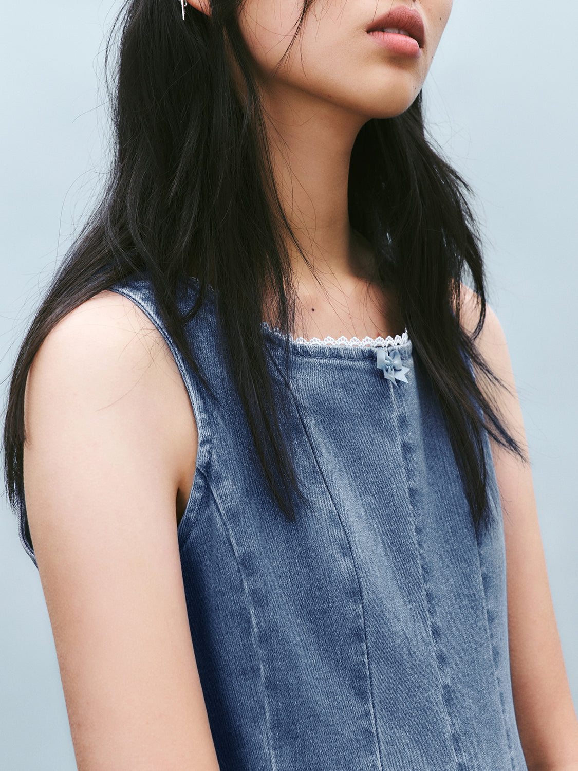 Sleeveless Denim Dresses